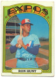 1972 Topps Baseball Cards      110     Ron Hunt
